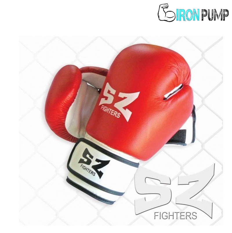 SZ FIGHTERS - БОКСОВИ РЪКАВИЦИ (ИЗКУСТВЕНА КОЖА) - ЧЕРВЕНИ